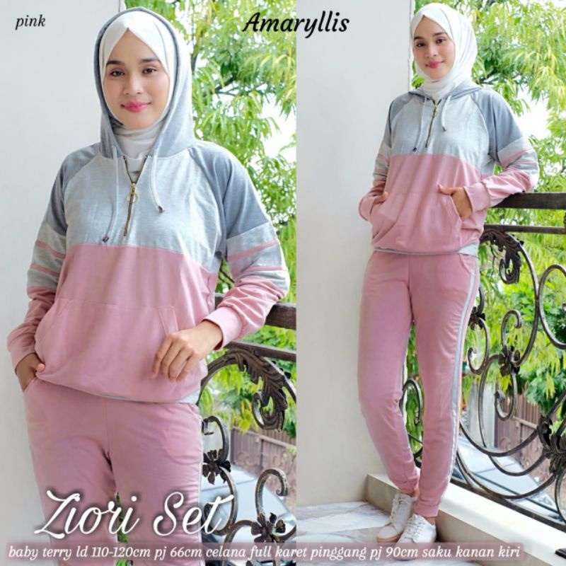 ZIORI SET / SETELAN WANITA / BAJU OLAHRAGA / BAJU JOGING
