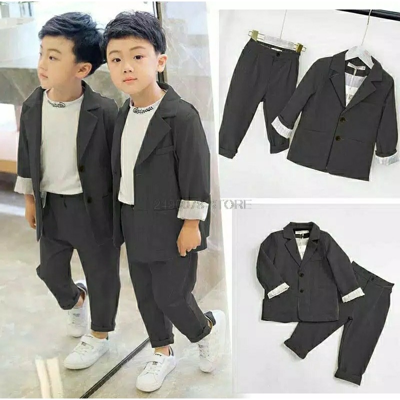 *[RXFK] Setelan Anak Laki / Setelan Jas Anak Laki / Baju jas Anak Laki Cool / Set Anak Laki