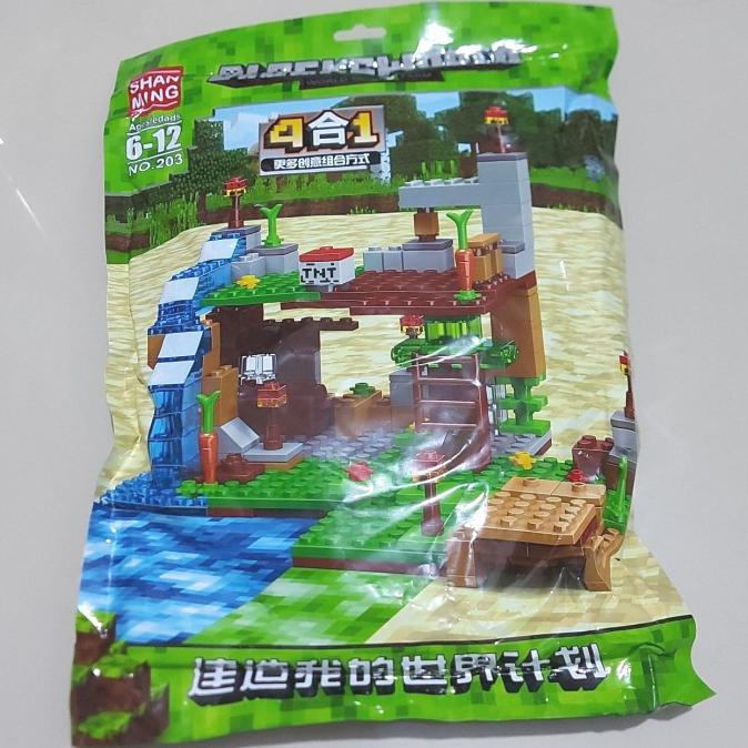 Hari Ini Lego Minecraft My World House 4 In 1 Set Minifigures Minifigure Import Berkualitas