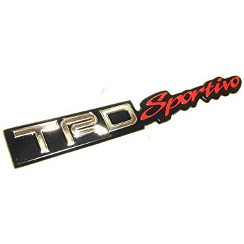 Emblem/ Logo TRD Sportivo Murah Barang Berkualitas Merah Chrome