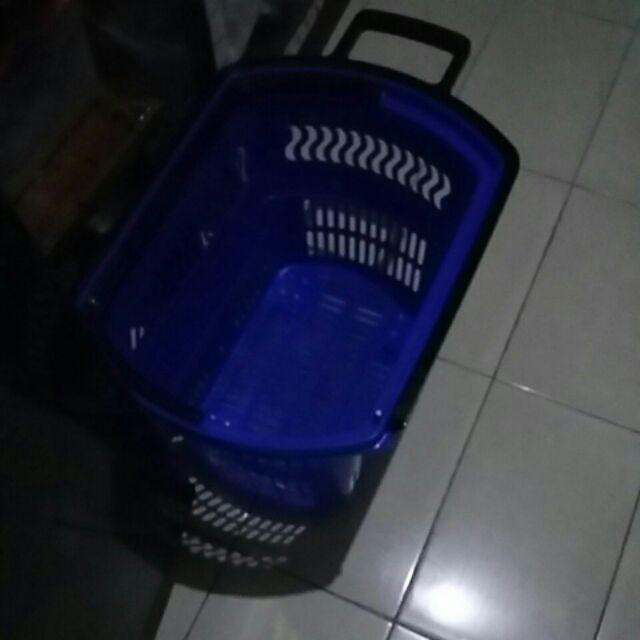 Keranjang Belanja / Troli / Trolley Basket Rovega Bas-01 Biru
