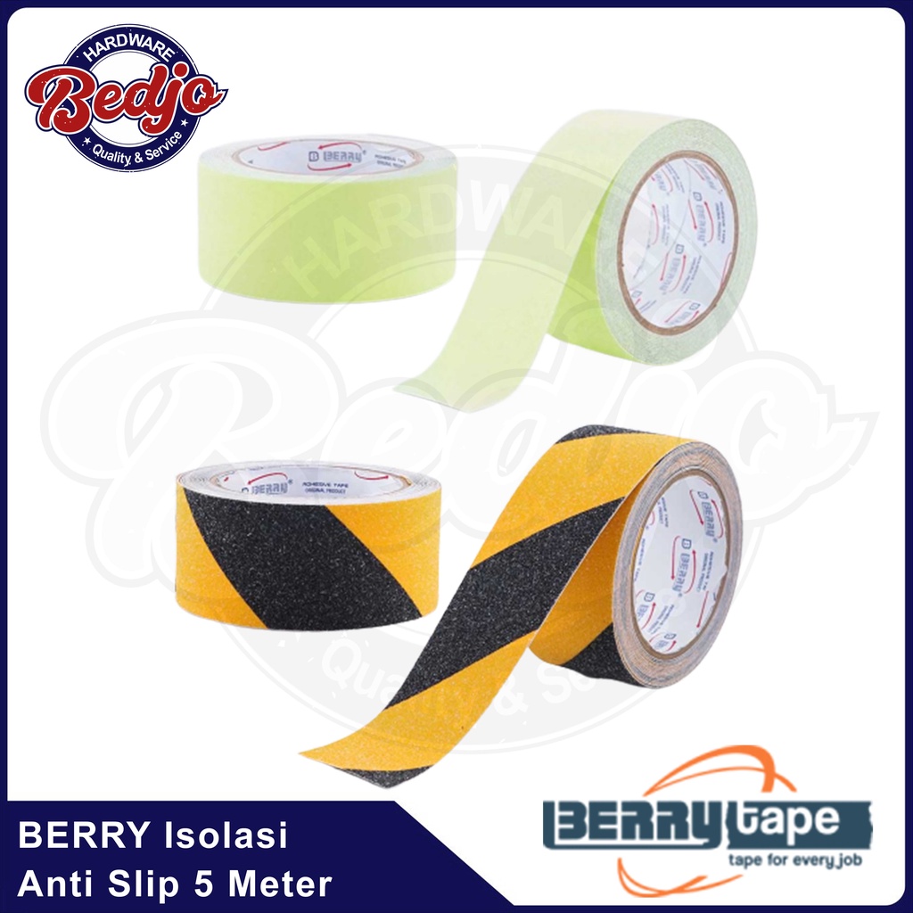 Tape Solatip Stiker Lakban Safety Grip Anti Slip Berry 5 Meter