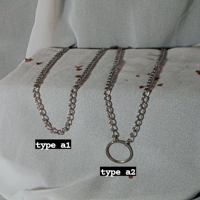 Aksesoris kalung wanita fashion hijab rantai - kalung gaya rantai panjang