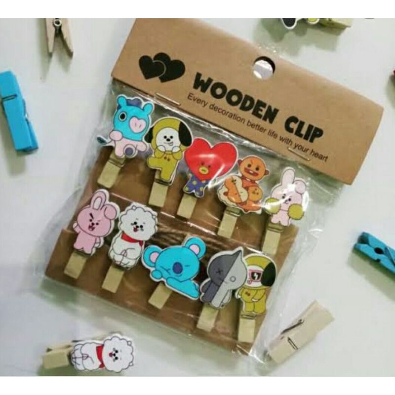 Jepitan Kayu|Wooden Clip|Photo Clip|Gantungan Foto