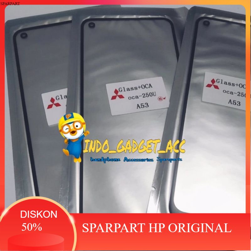 KACA LCD KACA DEPAN KACA TOUCHSCREEN OPPO A53