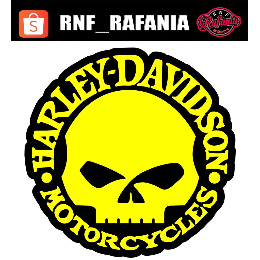 Stiker Harley Davidson tengkorak sticker cutting sticker mobil sticker part 2