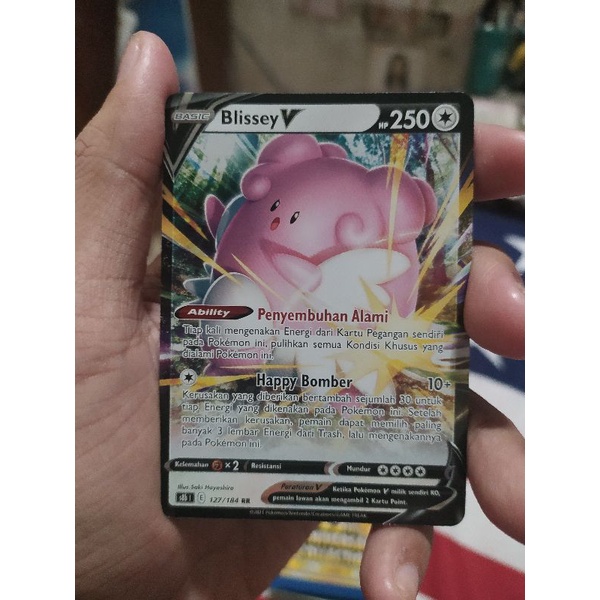 kartu pokemon bahasa Indonesia blissey v rr s8b