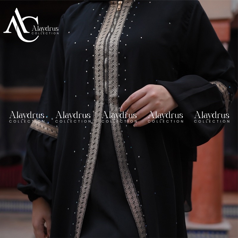 New Abaya Dress Maxi Arab Saudi Bordir Zephy Turki Umroh Dubai Turkey By AlaydrusCollection 824