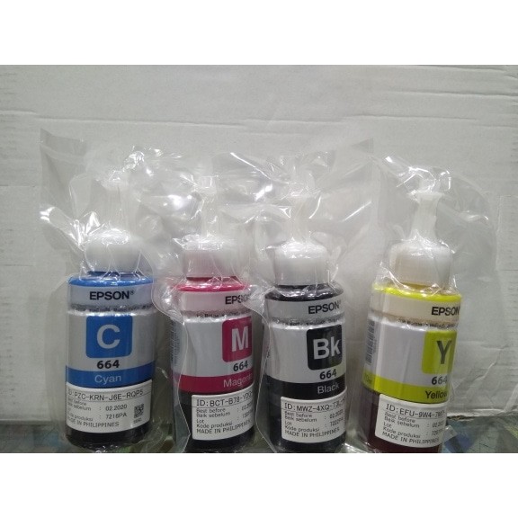 Tinta Epson 664 compatible 1 set / 4 warna  losepack tanpa dus