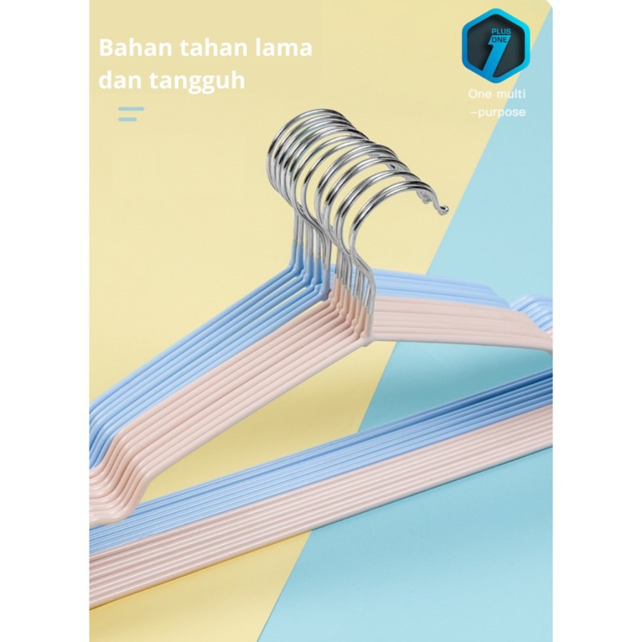 Hanger Kawat Gantungan Baju Jemuran Isi 10pcs Berkualitas