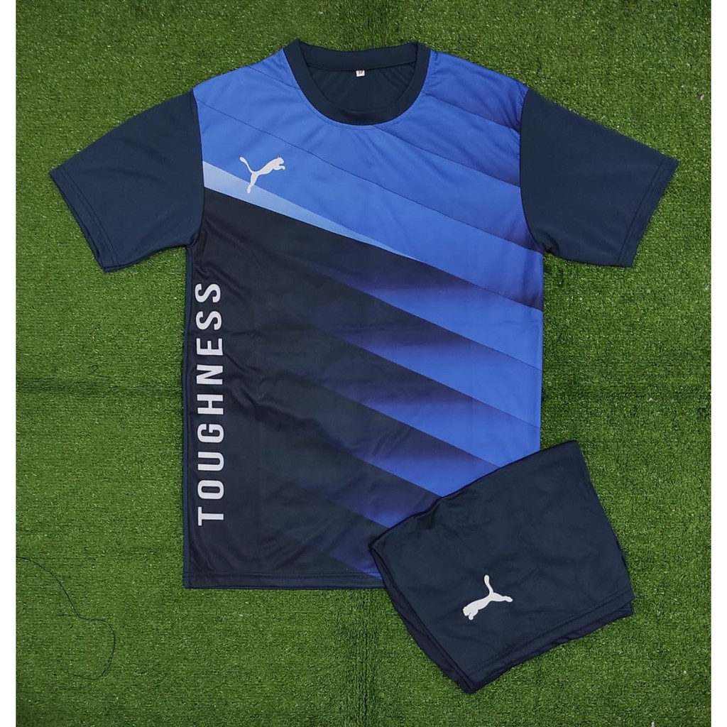 1 SET PAKAIAN OLAHRAGA PM JERSEY RUNNING KAOS LARI BAJU TRAINING PRIA PAKAIAN OLAHRAGA FULL PRINITNG