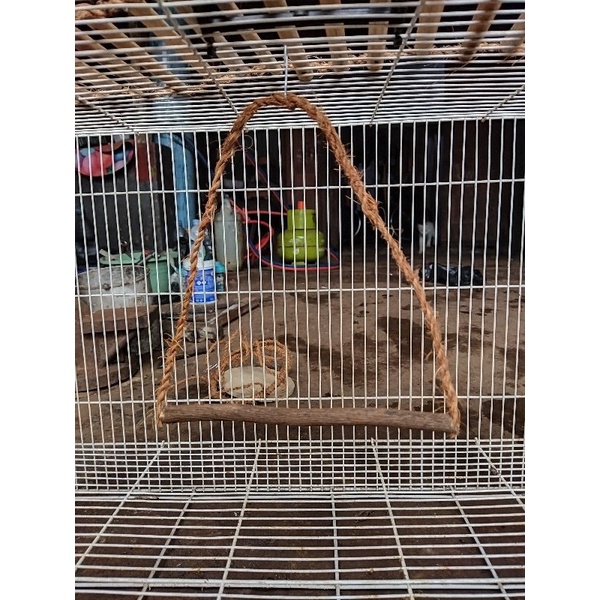 Ayunan burung lovebird parkit mainan gantungan burung