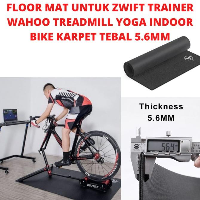 Floor mat untuk ZWIFT trainer wahoo treadmill yoga indoor bike karpet