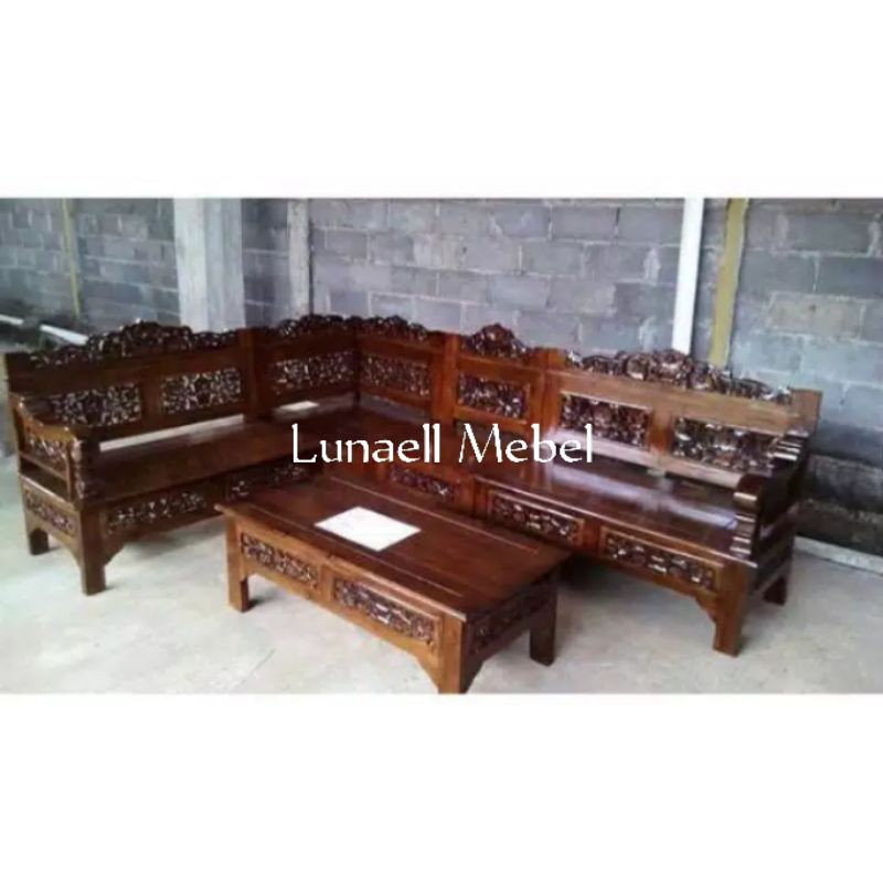 Meja Kursi tamu ukir jepara
