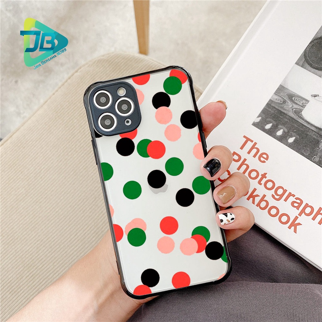 SOFTCASE CHOICE POLKADOT OPPO VIVO XIAOMI SAMSUNG REALME IPHONE ALL TYPE JB5045