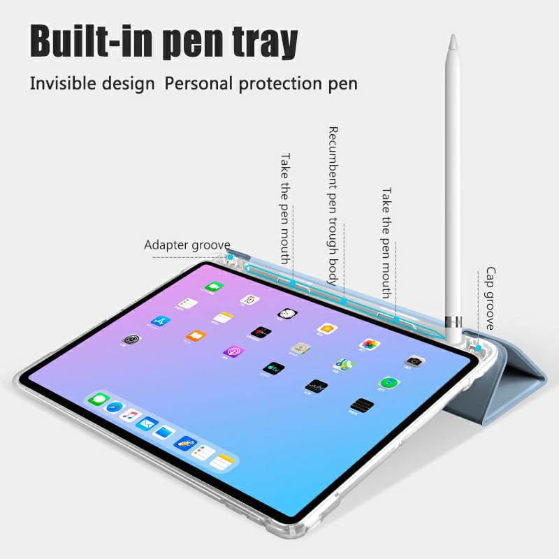 iPAD Case Smart Autolock Softcase Silicone With Pen Slot  For iPad Air 4 Air 5 IPAD GEN 9/8/7 10.2&quot; / SLIM Case Ipad Pro 11&quot; 2020 2021 Premium Quality