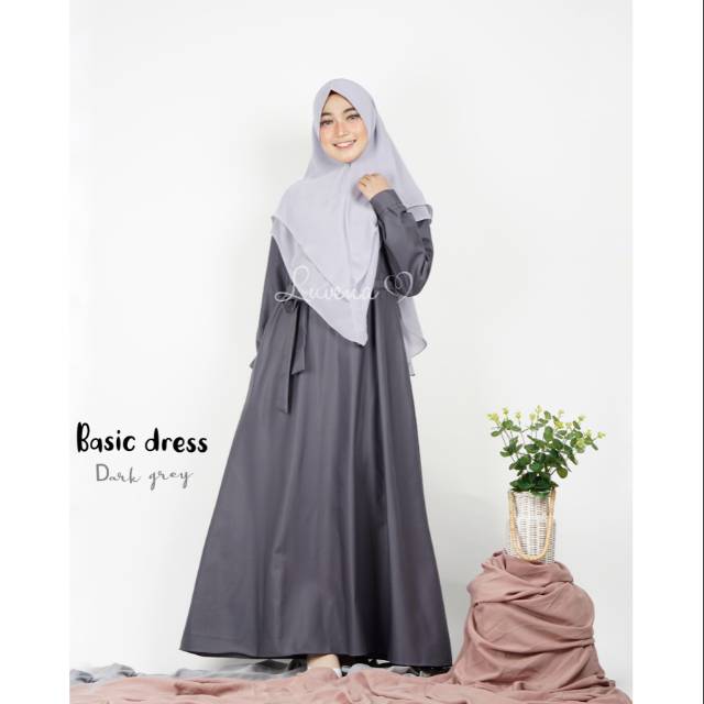 Basic dress Luvena Grey