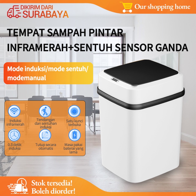 NEW Smart Trash Bin Electric Automatic/Tempat Sampah Sensor Pintar Portable/tempat sampah aesthetic