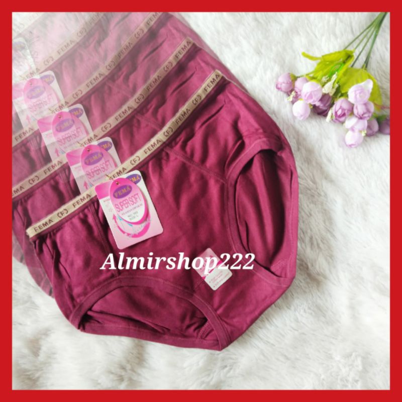 Lusinan 12 PCS CELANA DALAM WANITA FEMA  Seri 351/ 393/361/352/365/399