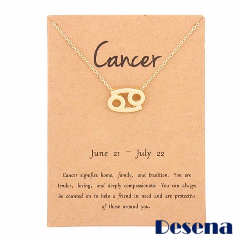 Kalung Wanita Zodiak Cancer