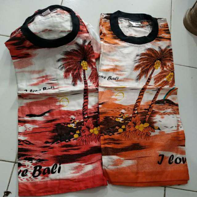 Sovenir Bali Baju Santai Anak Setelan Batik Sherly Khas Bali Size S