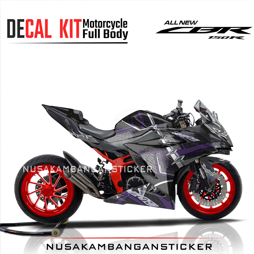 Stiker CBR 150 New 2021 Black Panther