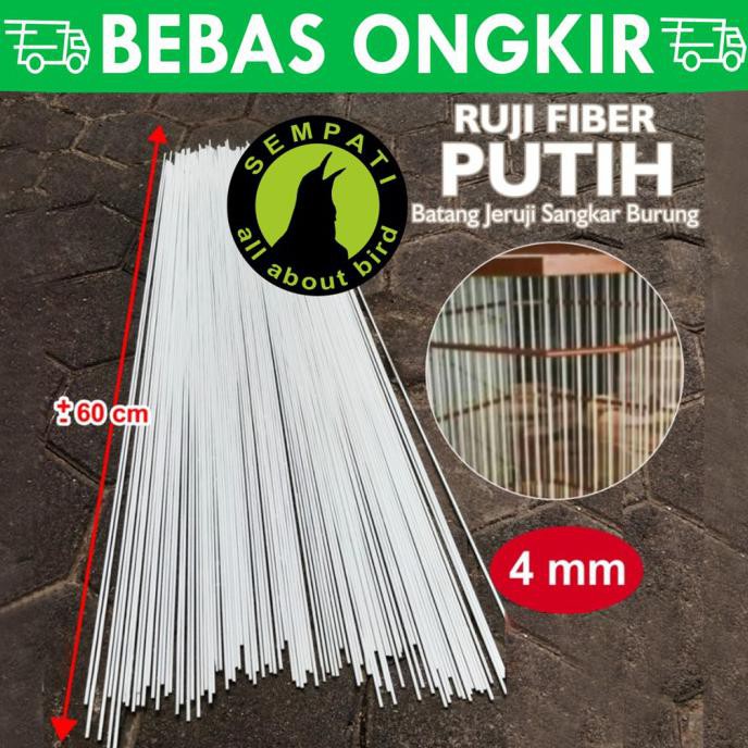 Buruan Beli] Ruji/Jeruji Fiber 4 Mm Sangkar Kandang Burung Merpati Kotak Putih Rjfp