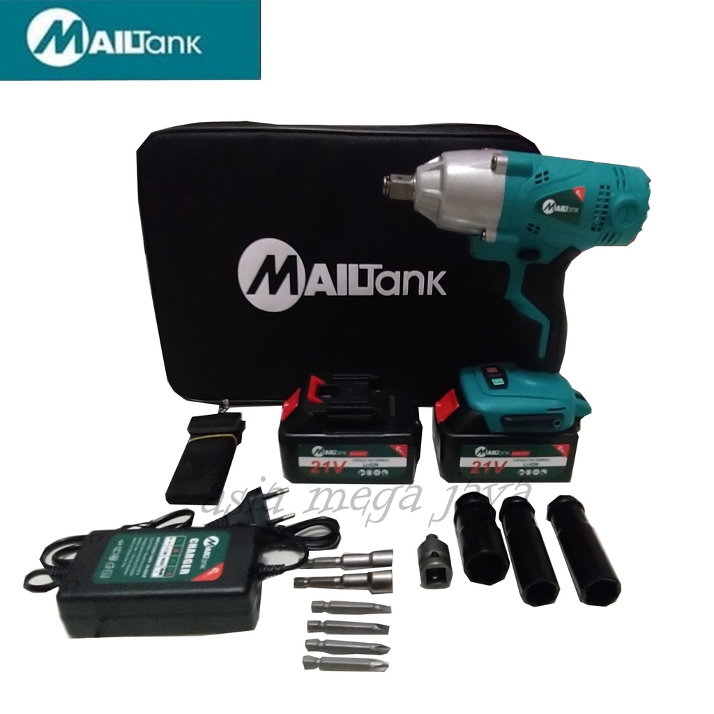 PROMMO !!!! MAILTANK IMPACK WRENCH 21 VOLT MESIN ALAT BUKA BAUT IMPACT WRENCH IMPAC WRENCH 21VOLT MAILTANK