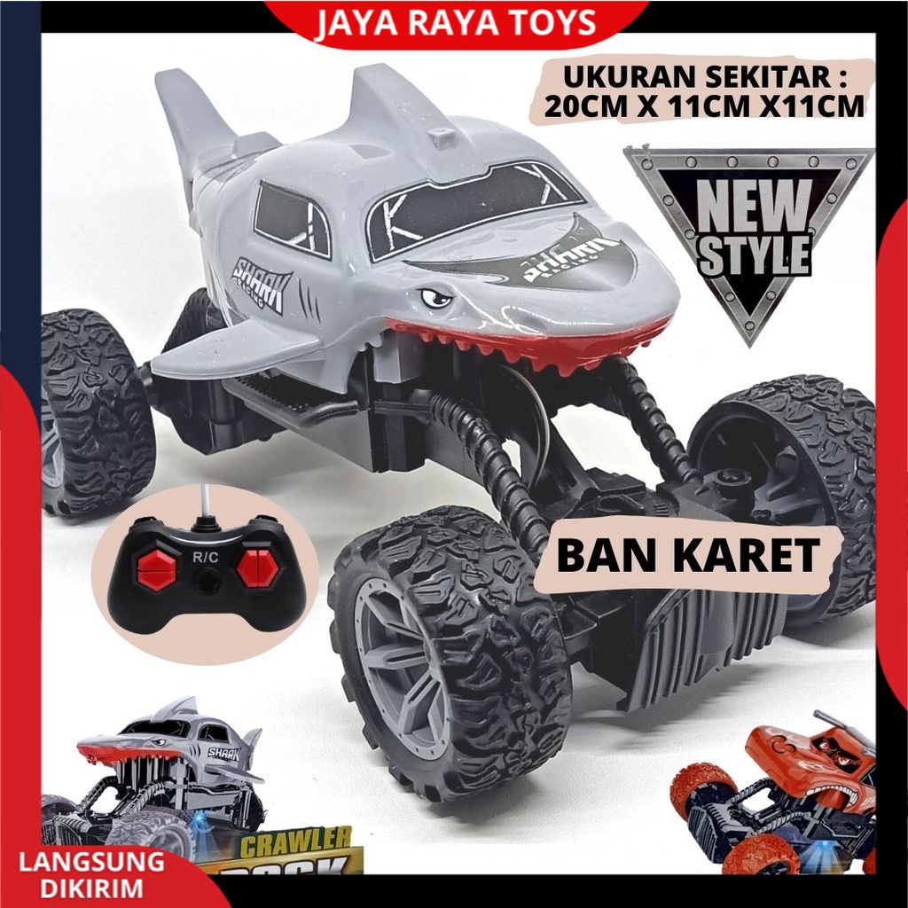 Mainan Mobil Remot Control Offroad Climbing HIU BABY SHARK Rc Car NEW STYLE Ban Karet SUper Speed