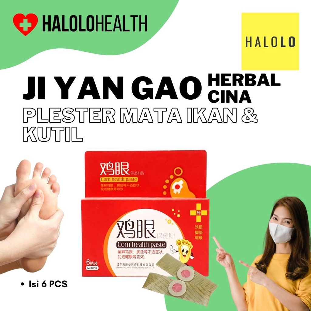 Plester Mata Ikan Kutil Corn JI YAN GAO Herbal Cina Atasi Kapalan