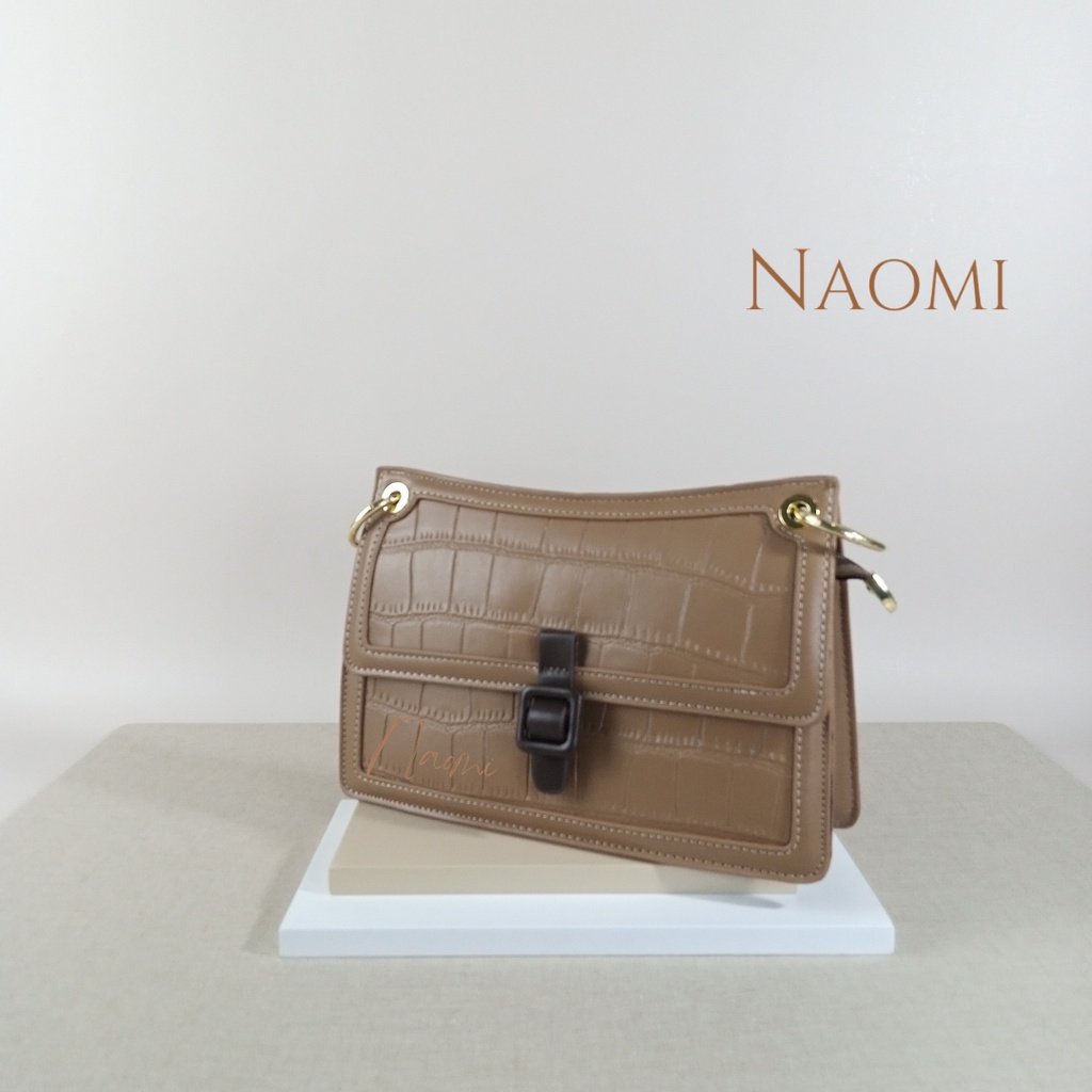 NAOMI - Chelsea Bag Sling Bag Import Long Strap Bag - Tas Wanita Kulit Premium - Slempang Tas Hangout - Tas Wanita - Tas Naomi - Naomi Bag - women bag