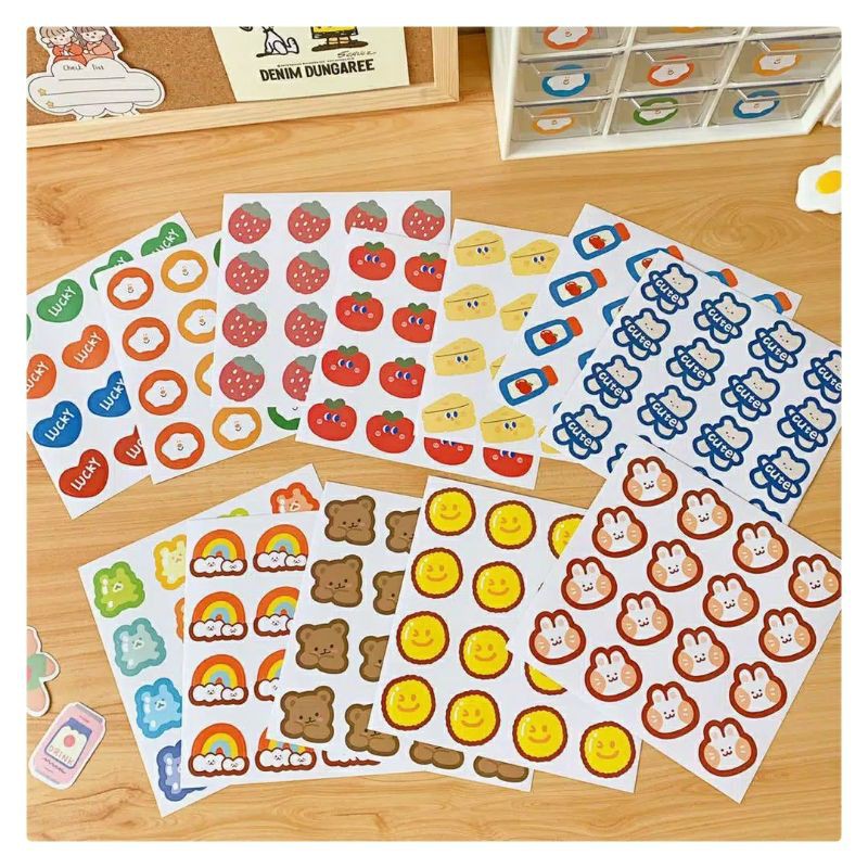 

1 LEMBAR STIKER KERTAS TEMA BERUANG BEBEK KELINCI FOOD GUMMY BEAR BULLET JURNAL LUCU MURAH DIY DIARY