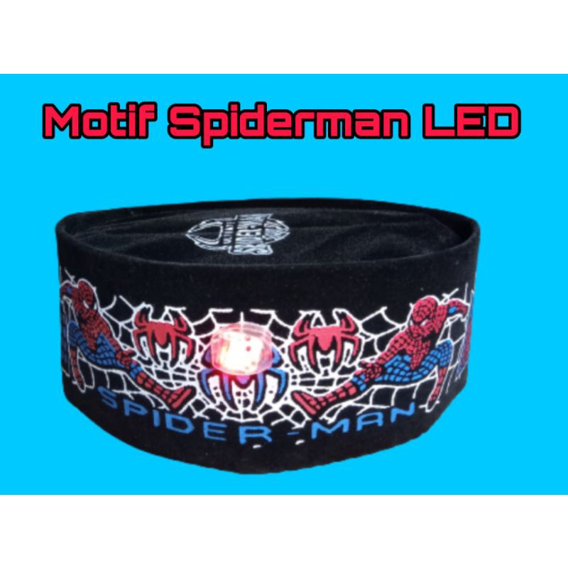 Songkok, peci, kopyah led anak karakter (free nama)