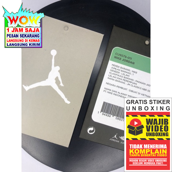 

NIKEJORDAN LABEL HANG TAG BARCODE SUPER PREMIUM CO 1X DI KIRIM 600PCS