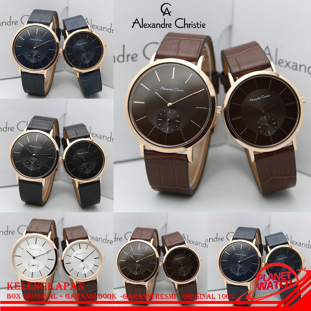 ALEXANDER CHRISTIE COUPLE ORIGINAL JAM TANGAN ALEXANDRE CHRISTIE COUPLE JAM ALEXANDER CRISTIE 8575