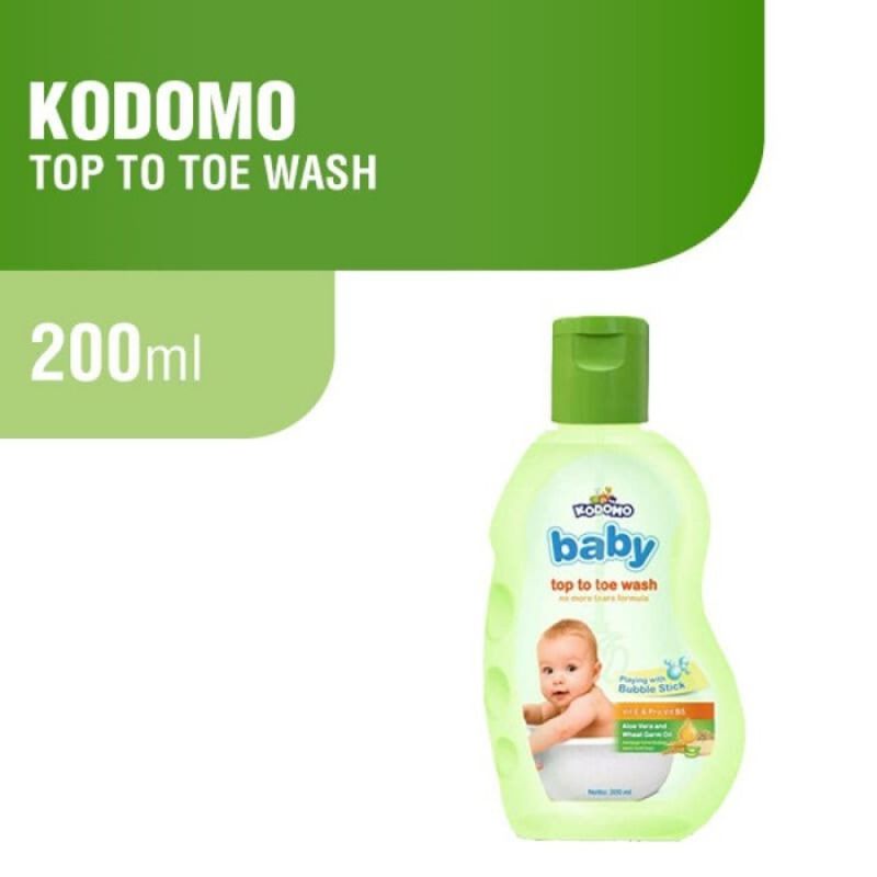 Kodomo Top to Toe Wash 200ml Hair and Bath 2in1 Sabun Shampo Bayi dengan Bubble Stick