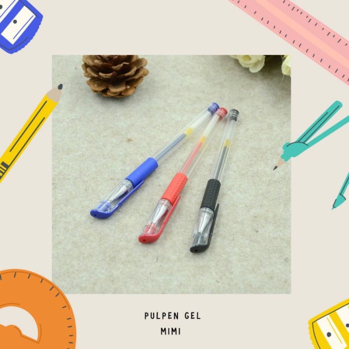 

Pena Biru Pulpen Bolpoint sekolah Ballpoint pen gel Biru kantor alat tulis