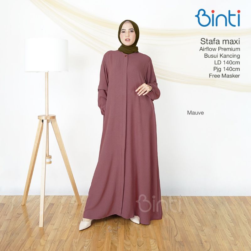 Stafa maxi jumbo gamis jumbo ld 140 gamis rumahan by binti