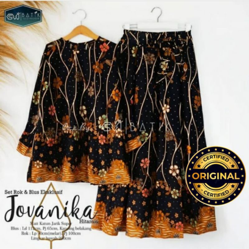 SET ROK N BLUS BATIK JOVANIKA MODERN / RnB EKSKLUSIF UNGGUL JAYA