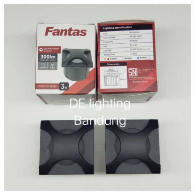 Lampu dinding / lampu tangga led 3 watt outdoor Fantas QJ - 09/ 3W