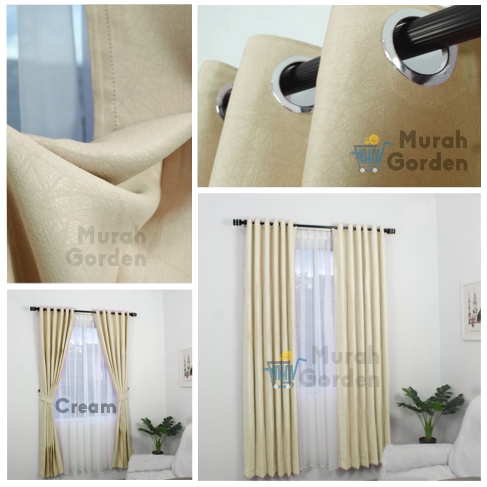 Gorden Polos Blackout doff  Impor  100 % Original  Hordeng Jendela Pintu Minimalis