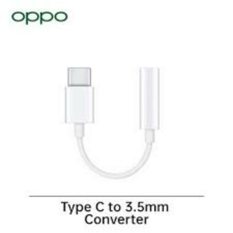 Adaptor Audio Oppo Jack 3,5 to Type C Adaptor Audio Type C to Headset Jack 3.5mm