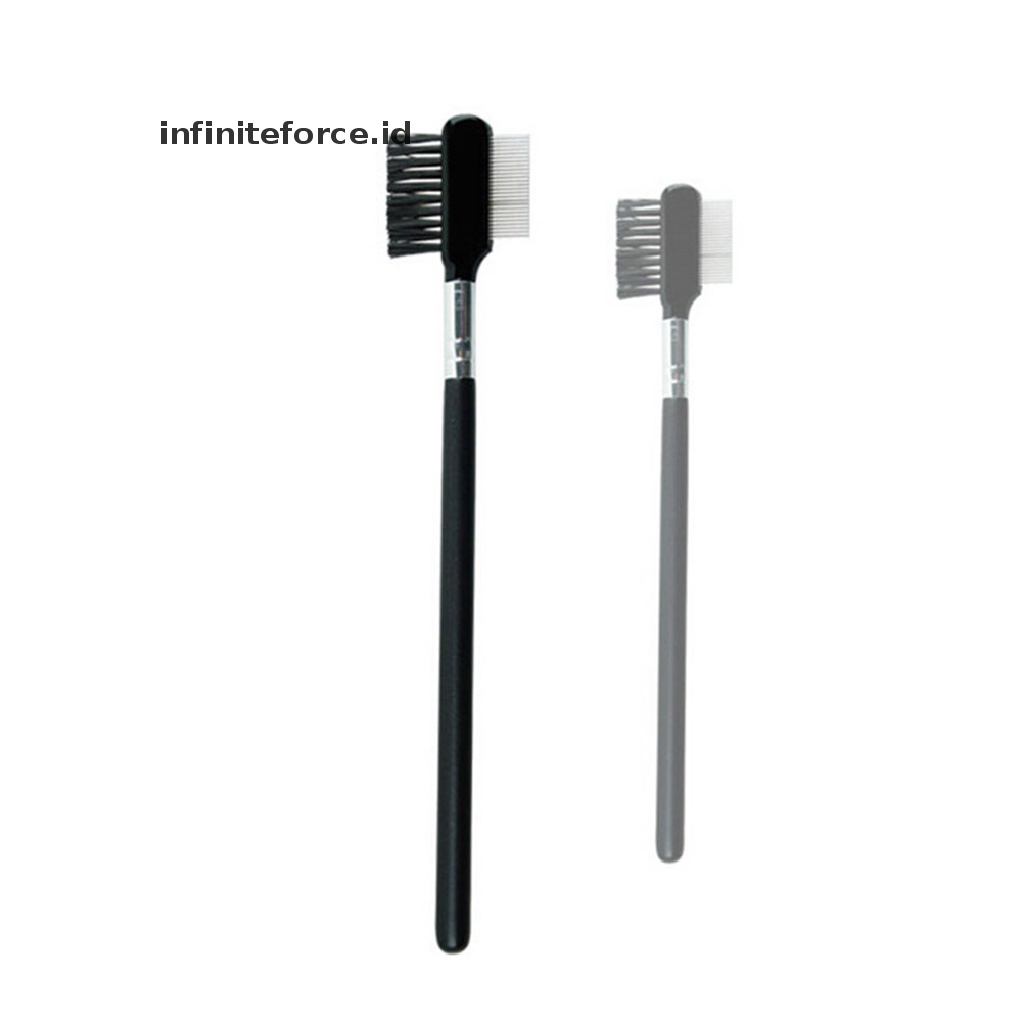 Infiniteforce.id Sisir Alis / Bulu Mata Extension Bahan Metal Untuk Makeup / Kosmetik Wanita