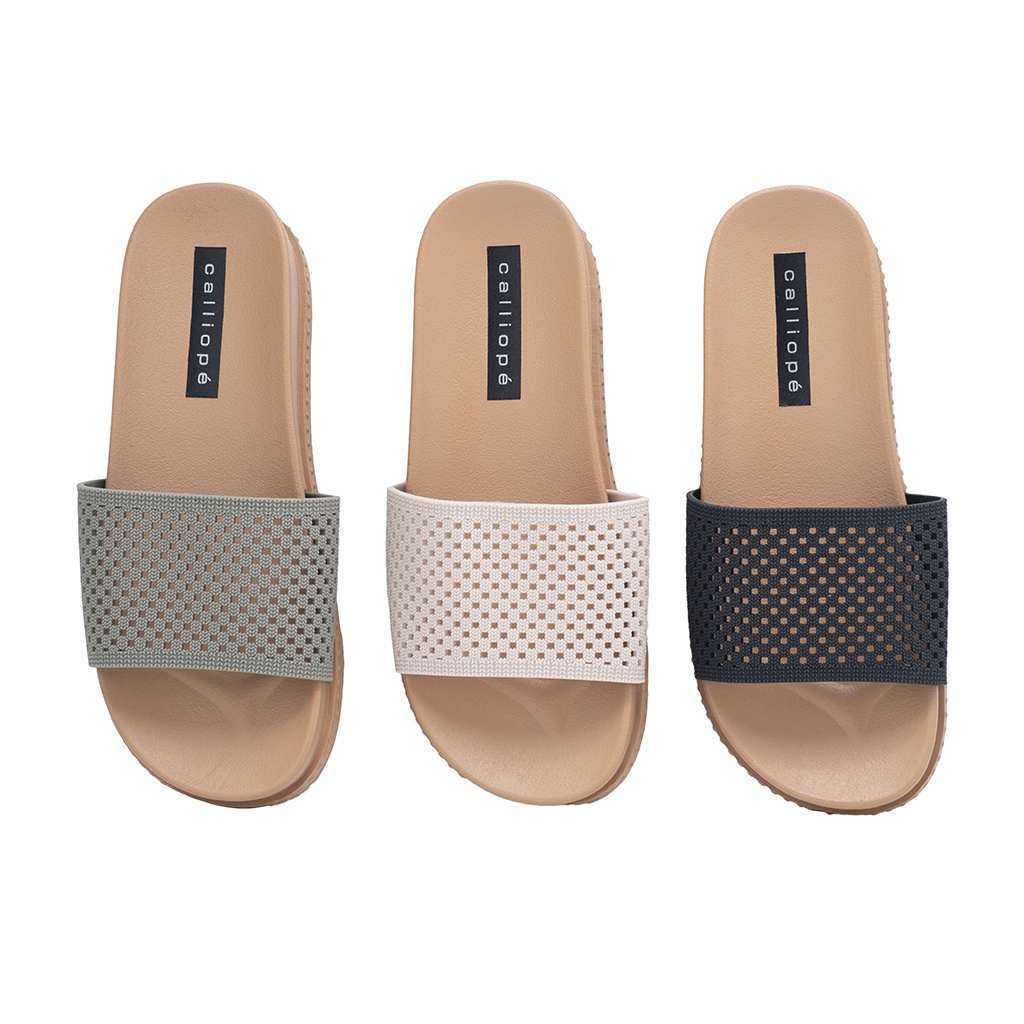 CALL SLPT ANYAM OVA Sandal Slop Slip On Teplek Wanita Sandal Cewek-8