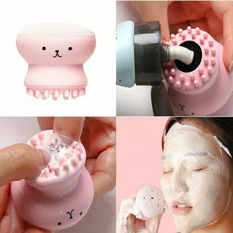 Sikat Gurita Brush Cleansing Face Massage Make Up Facial Clean Skincare Tools Wanita Import Real Pict Tmall88