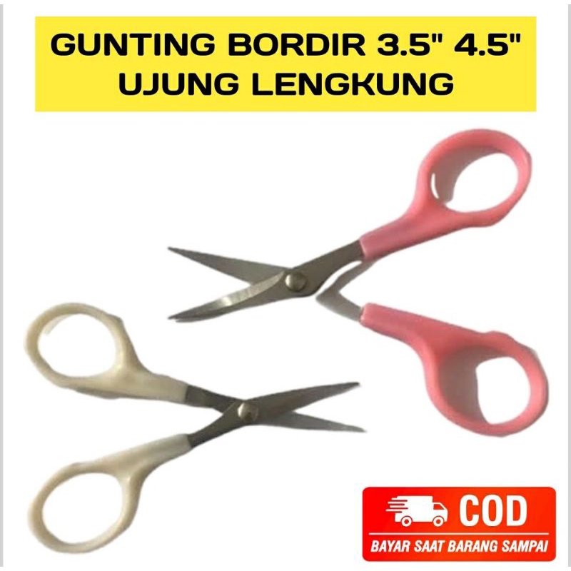

GUNTING BORDIR SHI HAI 3.5" 4.5" Inchi / Ujung Lengkung / Gunting Potong Serbaguna / Alat Jahit Menjahit