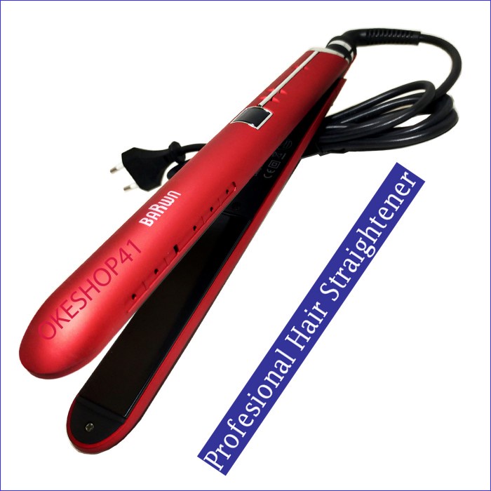 Catokan BARWN BR 1402 catok rambut lurus temperatur suhu digital ori(J0I7) Catokan Rambut Sisir News