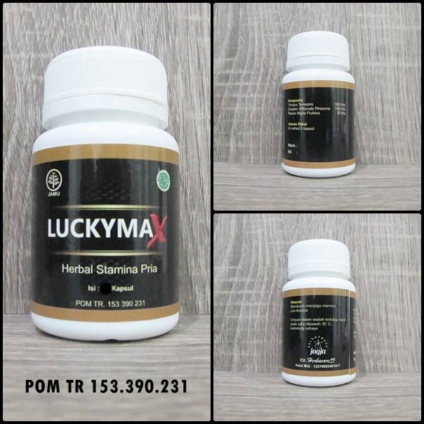 LUCKYMAX Herbal - Stamina Pria Dewasa - Meningkatkan Hormon Testosteron - #shoope