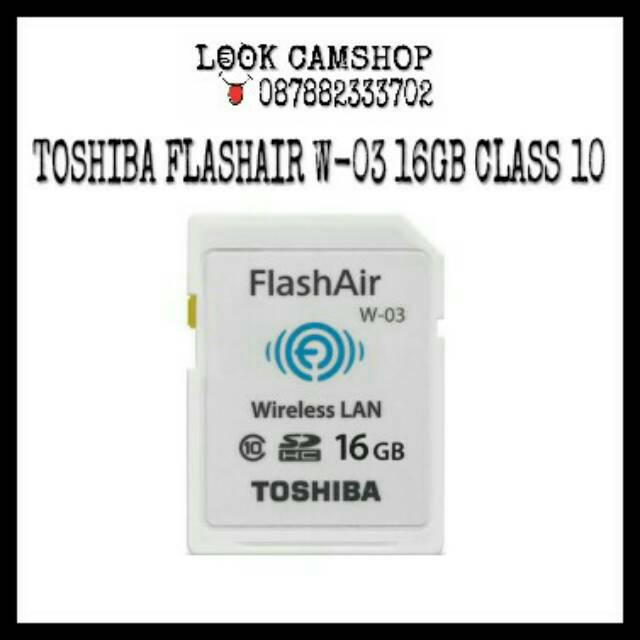 MEMORY CARD TOSHIBA 16GB FlashAir III WIRELESS LAN MEMORY SD CARD SDHC CLASS 10 CLASS10 C10 WIFI ORI