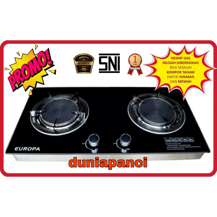 KOMPOR GAS / KOMPOR KACA / KOMPOR INFRARED / EUROPA